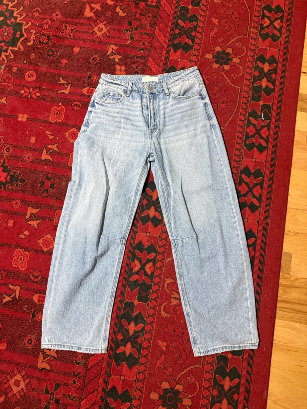 Light Blue Women’s Relaxed Straight Jeans